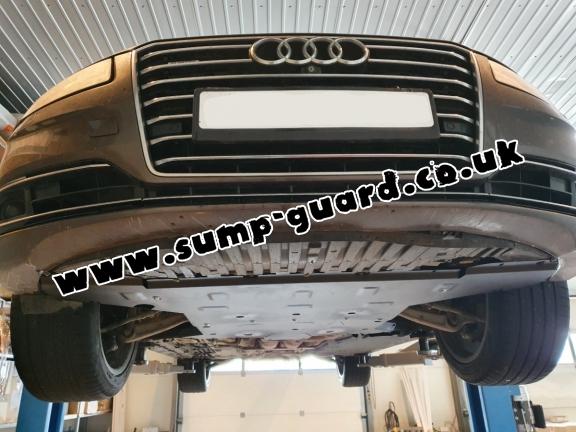 Steel sump guard for Audi A8