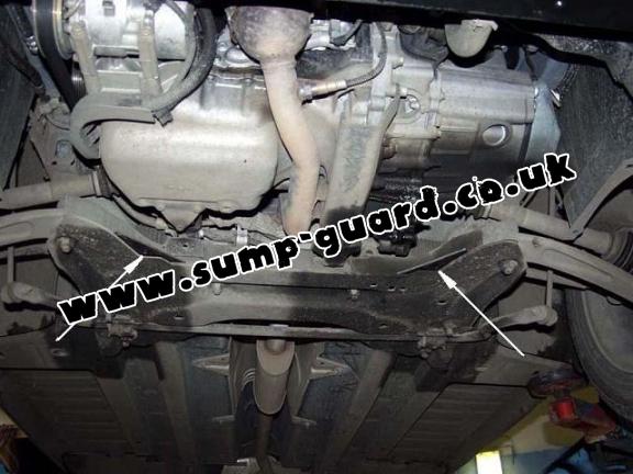 Steel sump guard for Peugeot 307