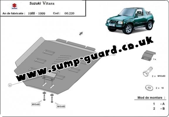 Steel gearbox guard for Suzuki Vitara