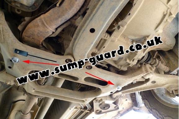 Steel sump guard for Nissan X-Trail T30