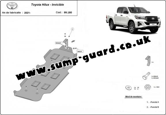 Steel fuel tank guard  for Toyota Hilux Invincible