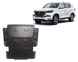 Steel sump guard for SsangYong Rexton