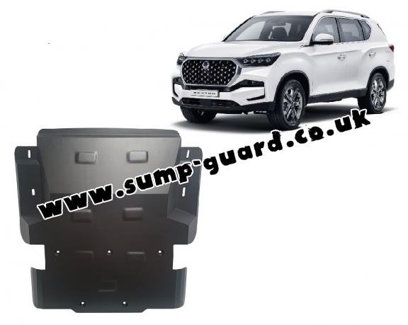 Steel sump guard for SsangYong Rexton