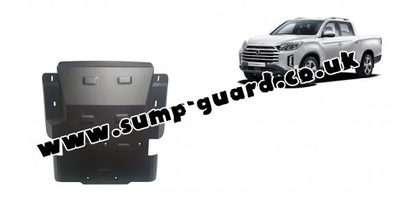 Steel sump guard for Ssangyong Musso Grand