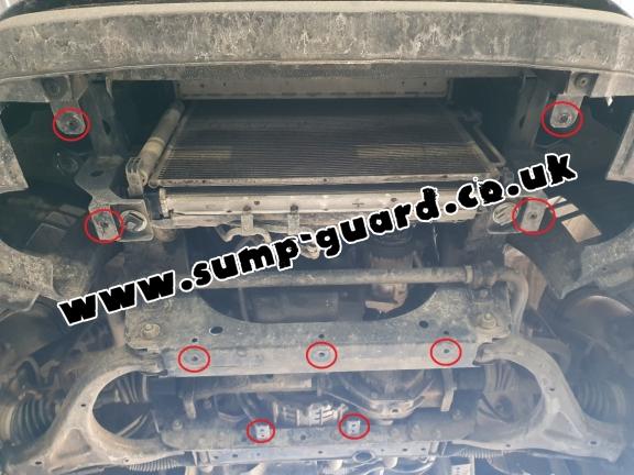 Steel sump guard for Ssangyong Musso Grand