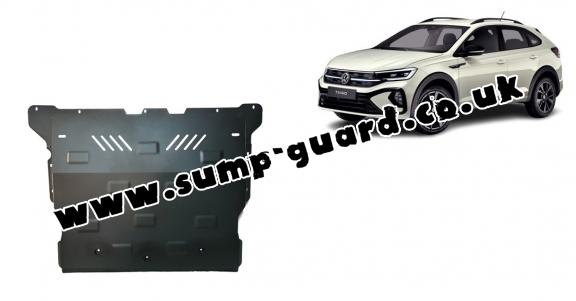 Steel sump guard for VW Taigo