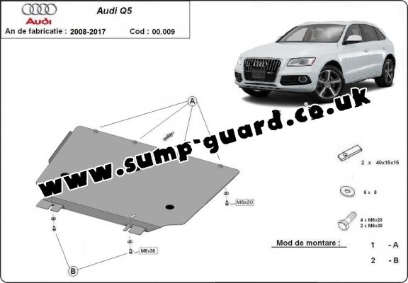 Steel gearbox guard for Audi Q5