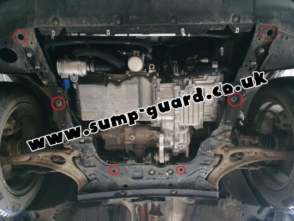 Steel sump guard for Ford Kuga