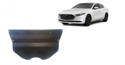 Steel sump guard for Mazda 3