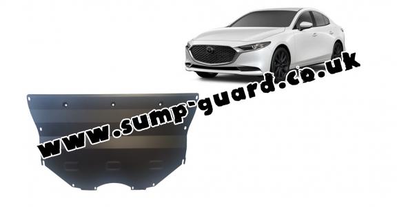 Steel sump guard for Mazda 3