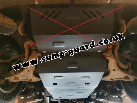 Steel sump guard for Mitsubishi L200