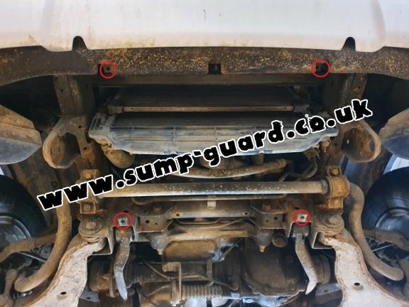 Steel radiator guard for Mitsubishi L200