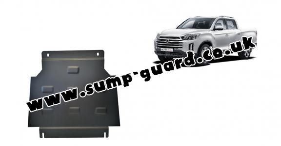 Steel gearbox guard for Ssangyong Musso Grand