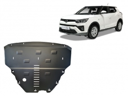 Steel sump guard for SsangYong Tivoli