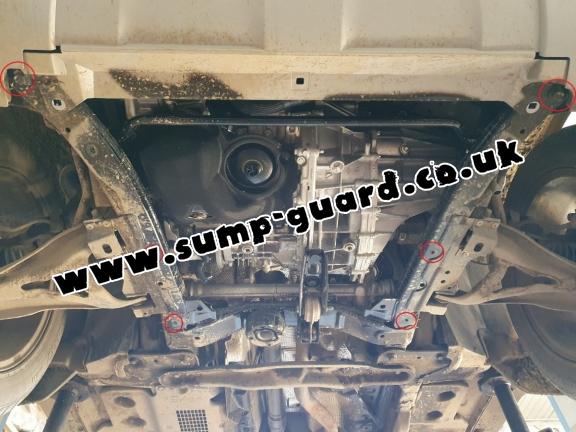 Aluminum sump guard for Dacia Duster