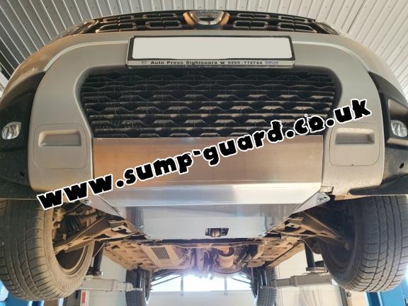 Aluminum sump guard for Dacia Duster