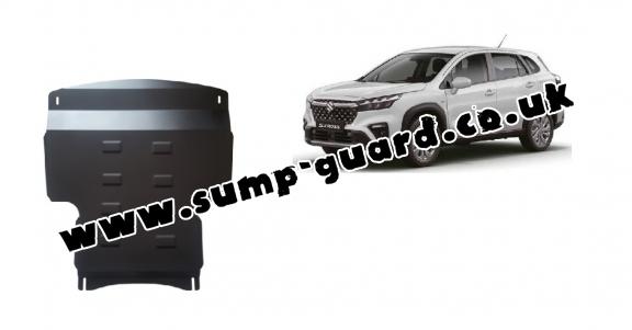 Steel sump guard for the protection of the engine and the gearbox for Suzuki S-Cross