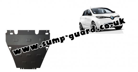 Steel sump guard for Renault Zoe