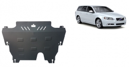 Steel sump guard for Volvo V70