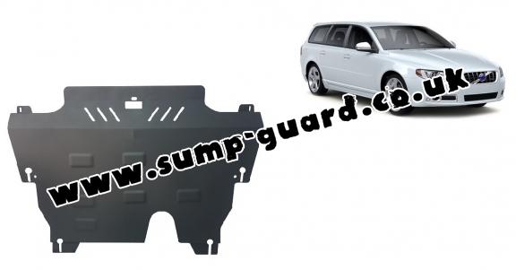 Steel sump guard for Volvo V70