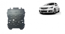 Steel sump guard for Peugeot 308