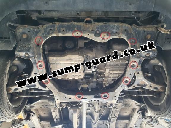 Steel sump guard for Kia Sorento