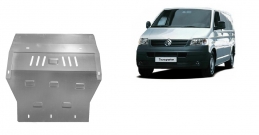 Galvanized steel sump guard for Volkswagen Transporter T5