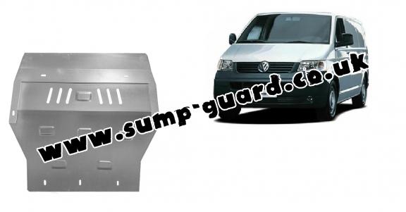 Galvanized steel sump guard for Volkswagen Transporter T5