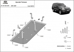 Steel fuel tank guard  for Hyundai Terracan