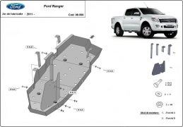 Steel fuel tank guard  for Ford Ranger