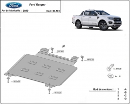 Steel gearbox guard for Ford Ranger