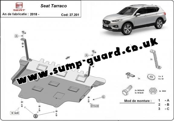 Steel sump guard for Seat Tarraco
