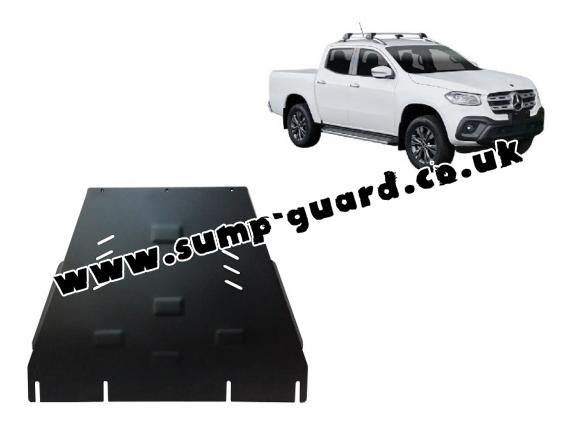 Steel gearbox guard and transfer case guard for Mercedes X-Class