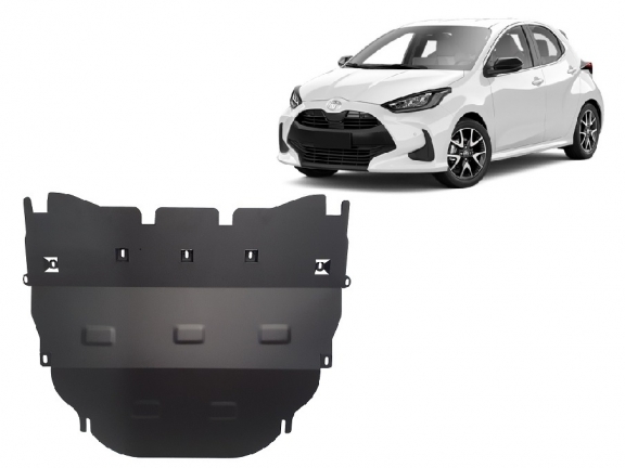 Steel sump guard for Toyota Yaris XP210