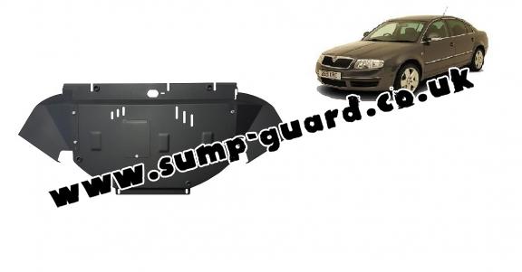 Steel sump guard for Skoda Superb - 2.5 Tdi, V6