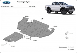 Steel sump guard for Ford Ranger Raptor