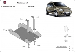 Steel differential guard for Fiat Panda 4x4