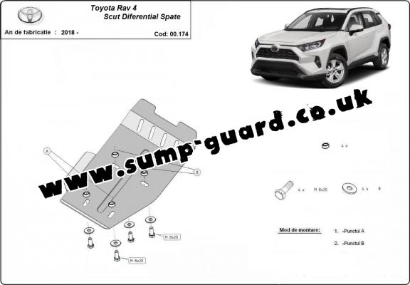 Steel differential guard for Toyota RAV 4