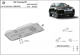 Steel manual gearbox guard for VW Touareg 7L