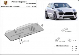 Steel manual gearbox guard for Porsche Cayenne