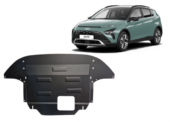 Steel sump guard for Hyundai Bayon