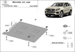 Steel gearbox guard for Mercedes GLE X166