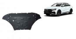 Steel sump guard for Audi Q8