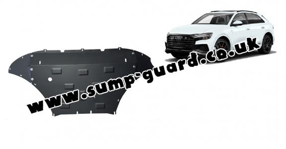 Steel sump guard for Audi Q8