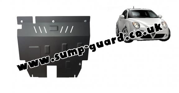 Steel sump guard for Alfa Romeo Mito