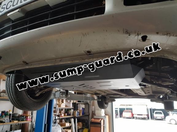 Steel sump guard for Fiat Panda