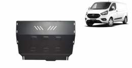 Steel sump guard for the protection of the engine and the gearbox for Ford Transit Custom - FWD