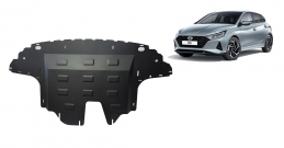 Steel sump guard for Hyundai i20