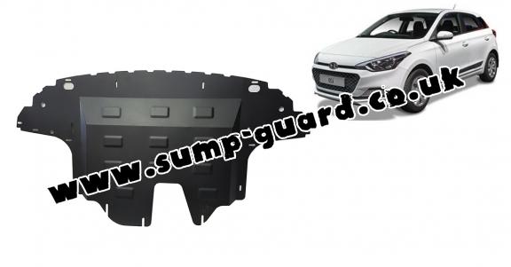 Steel sump guard for Hyundai i20