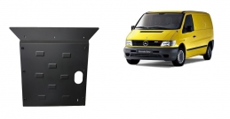 Steel sump guard for the protection of the engine and the gearbox for Mercedes Vito